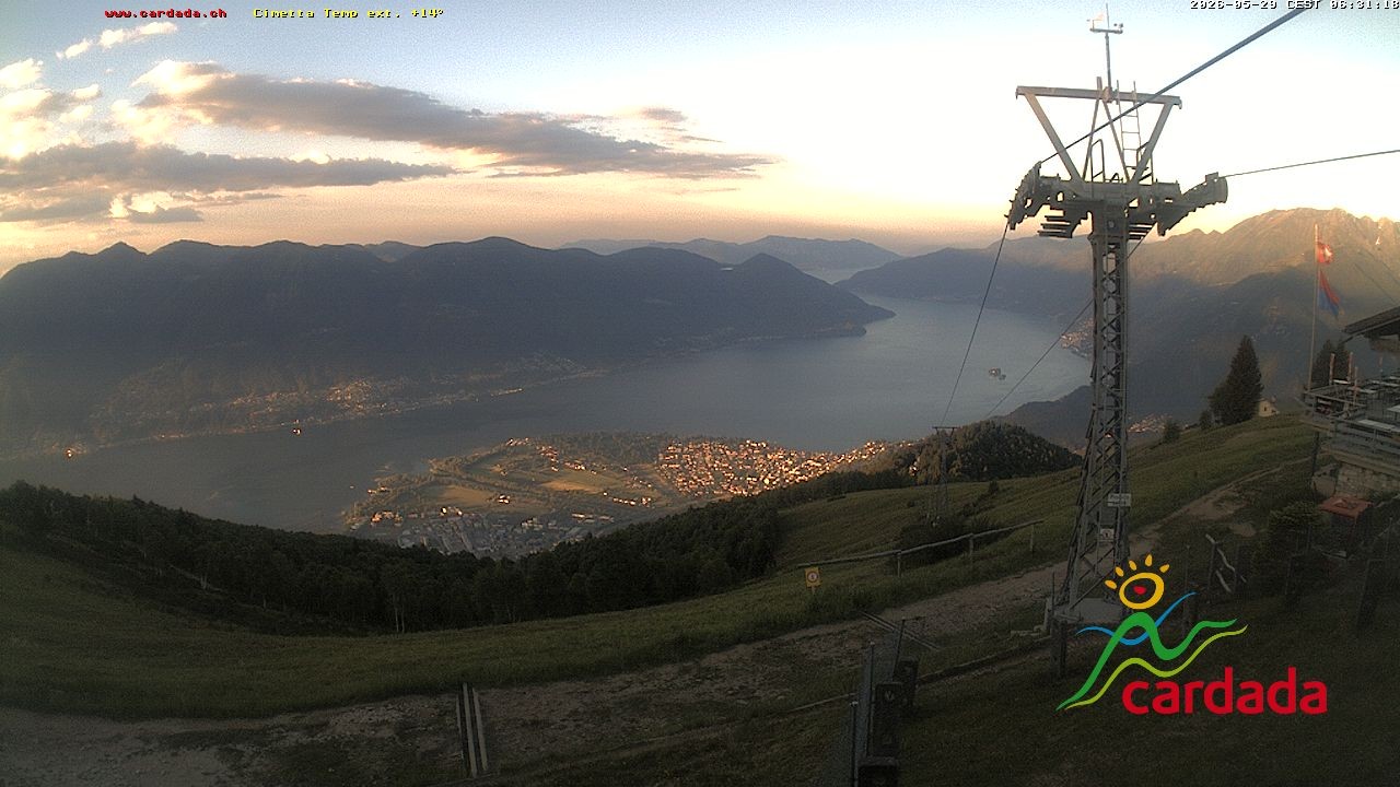 Archived image Webcam Cardada Cimetta: View Chair Lift