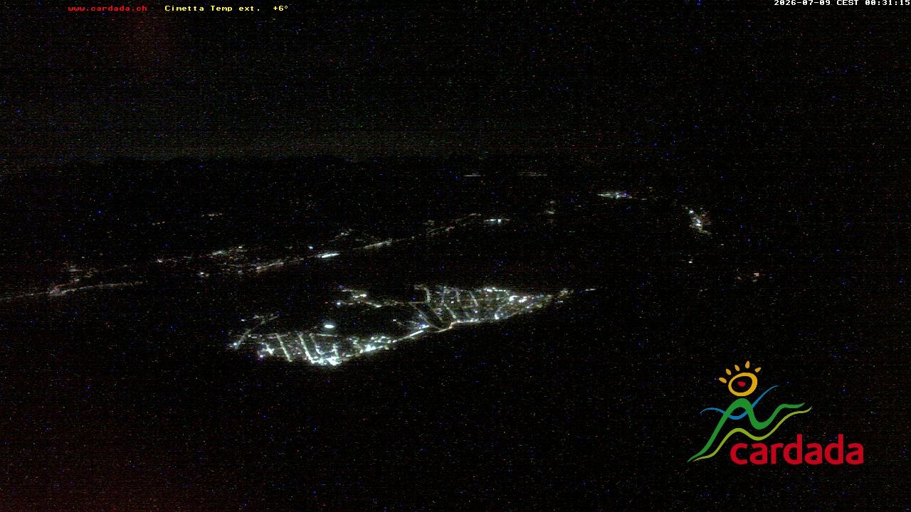 Archiv Foto Webcam Cardada Cimetta: Blick Sesselbahn