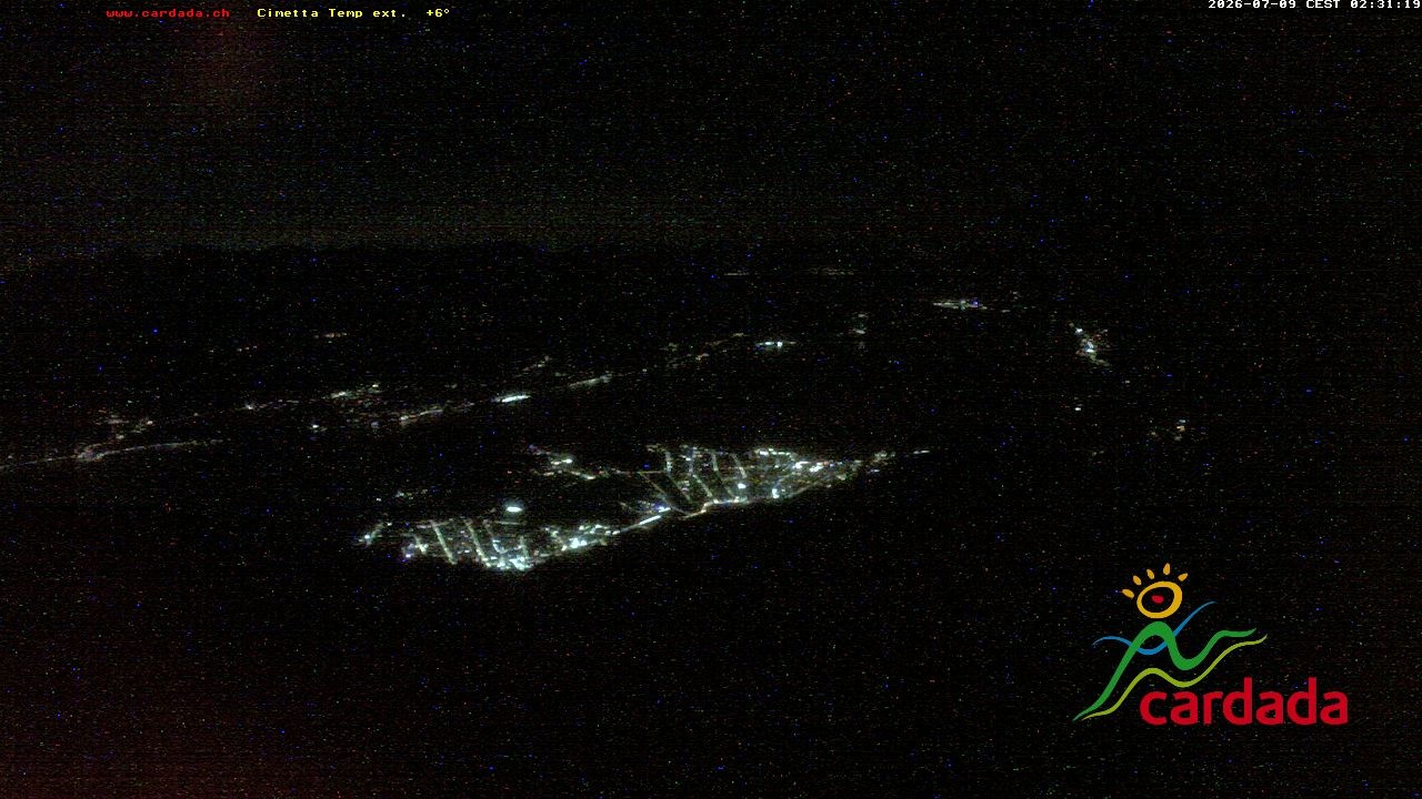 Archiv Foto Webcam Cardada Cimetta: Blick Sesselbahn