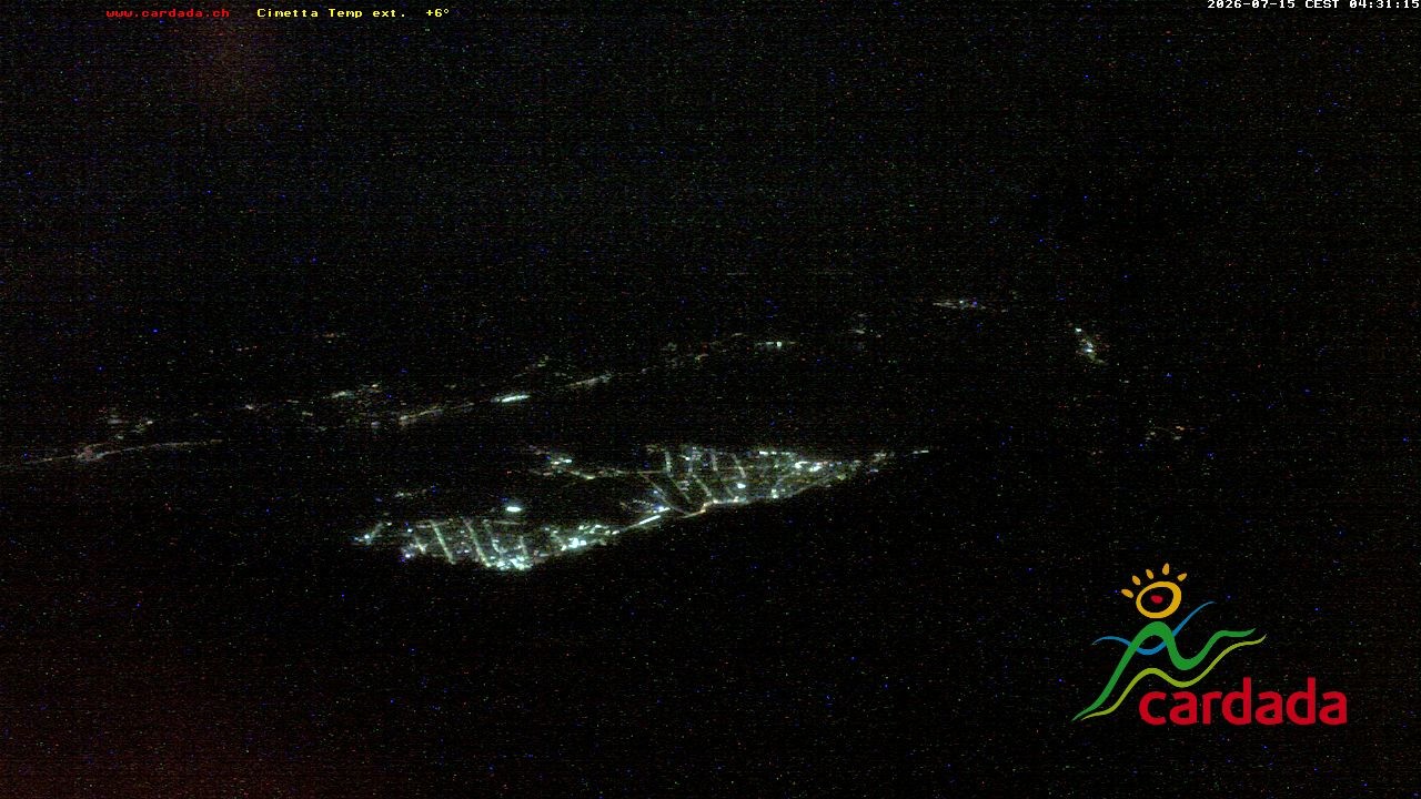 Archiv Foto Webcam Cardada Cimetta: Blick Sesselbahn