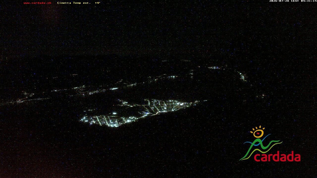 Archived image Webcam Cardada Cimetta: View Chair Lift