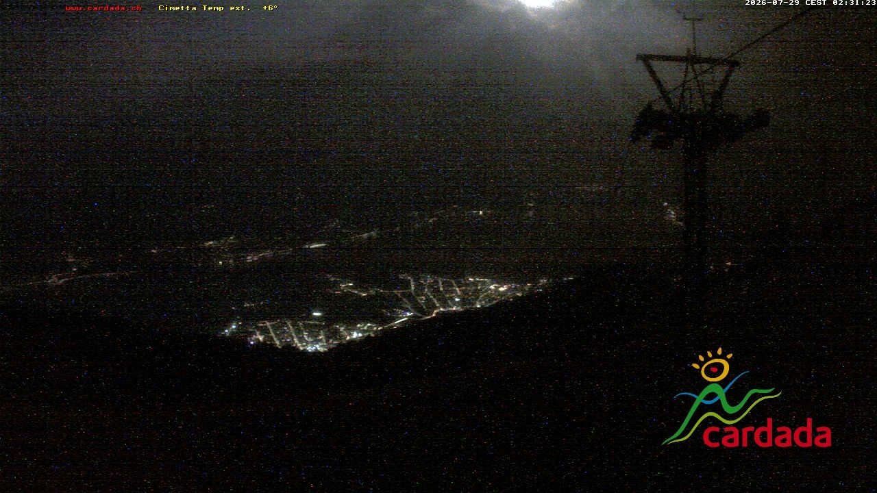 Archived image Webcam Cardada Cimetta: View Chair Lift