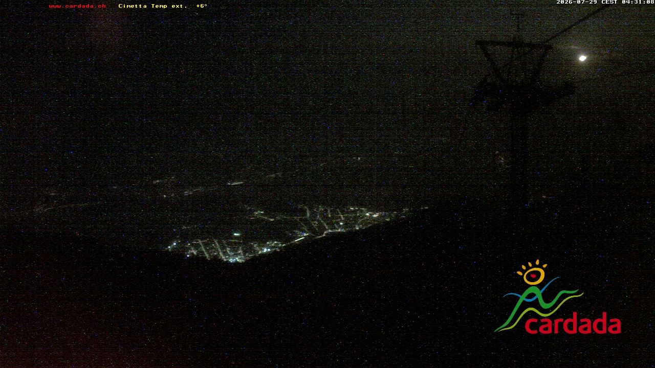 Archived image Webcam Cardada Cimetta: View Chair Lift