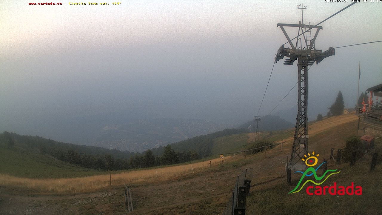Archived image Webcam Cardada Cimetta: View Chair Lift