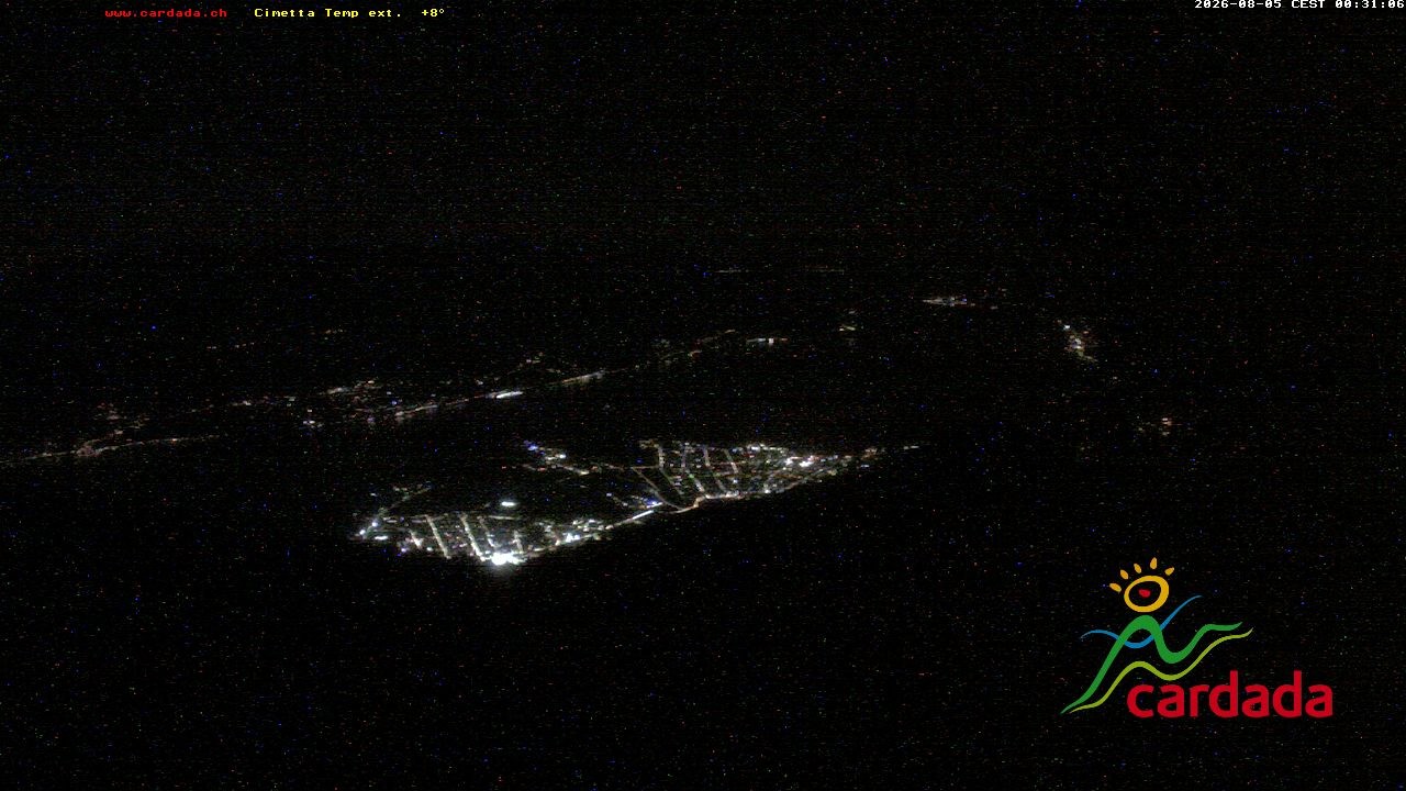 Archiv Foto Webcam Cardada Cimetta: Blick Sesselbahn