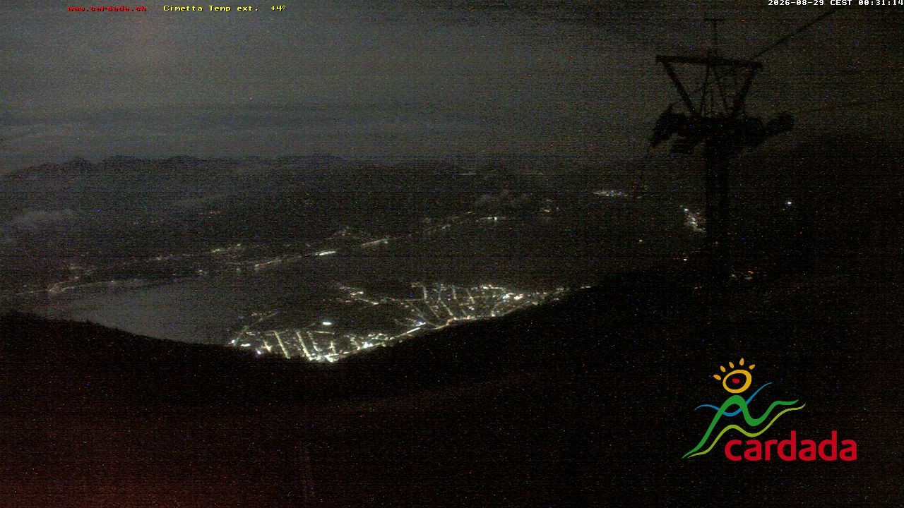 Archived image Webcam Cardada Cimetta: View Chair Lift