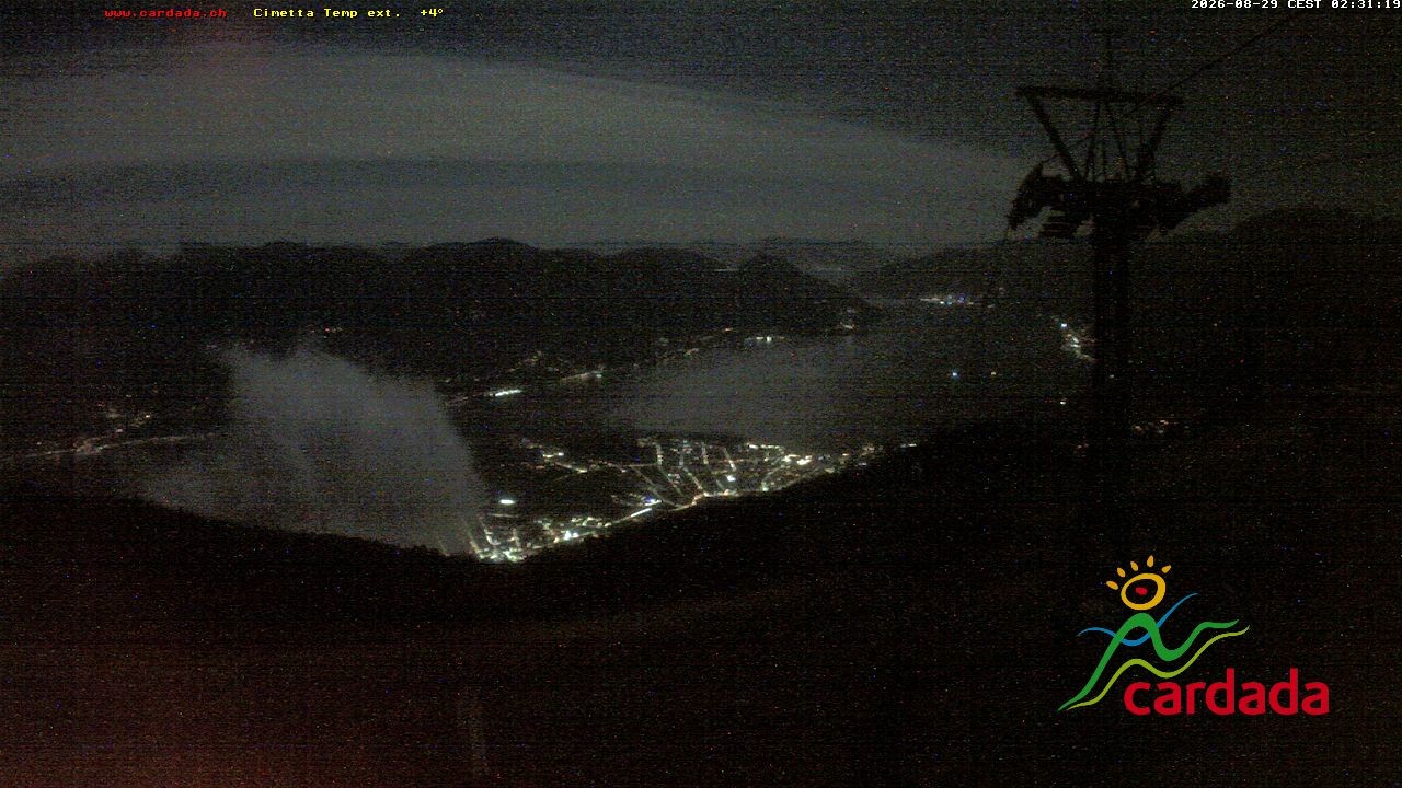Archived image Webcam Cardada Cimetta: View Chair Lift