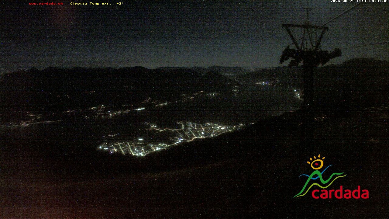 Archived image Webcam Cardada Cimetta: View Chair Lift