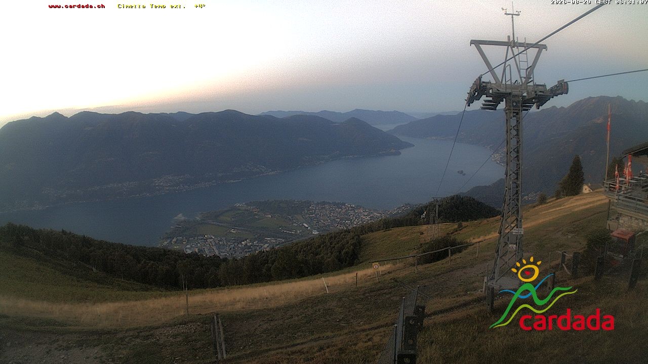 Archived image Webcam Cardada Cimetta: View Chair Lift