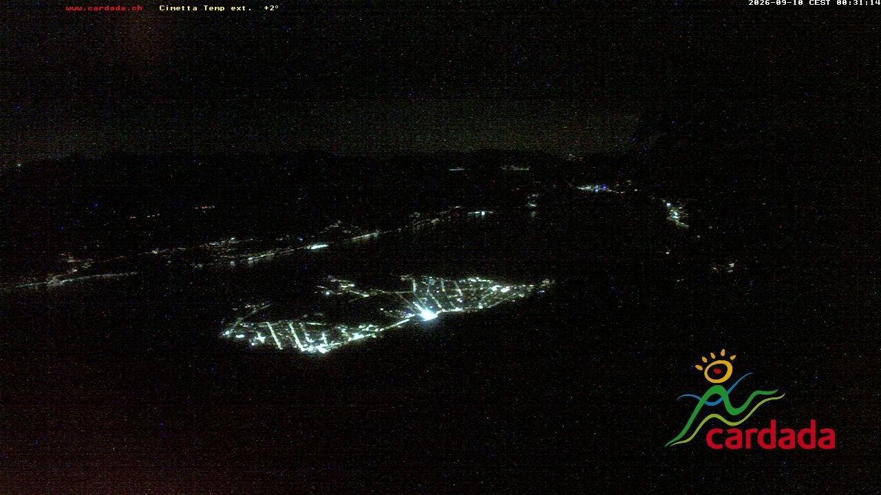 Archiv Foto Webcam Cardada Cimetta: Blick Sesselbahn