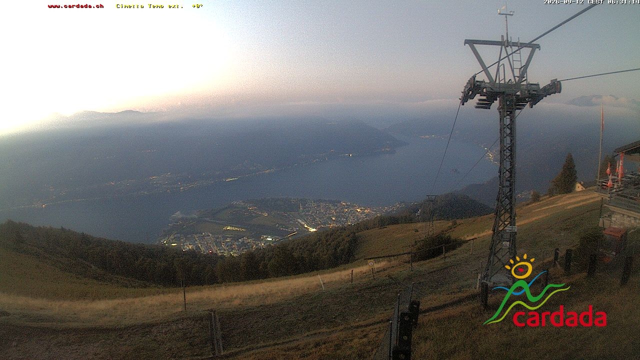 Archived image Webcam Cardada Cimetta: View Chair Lift