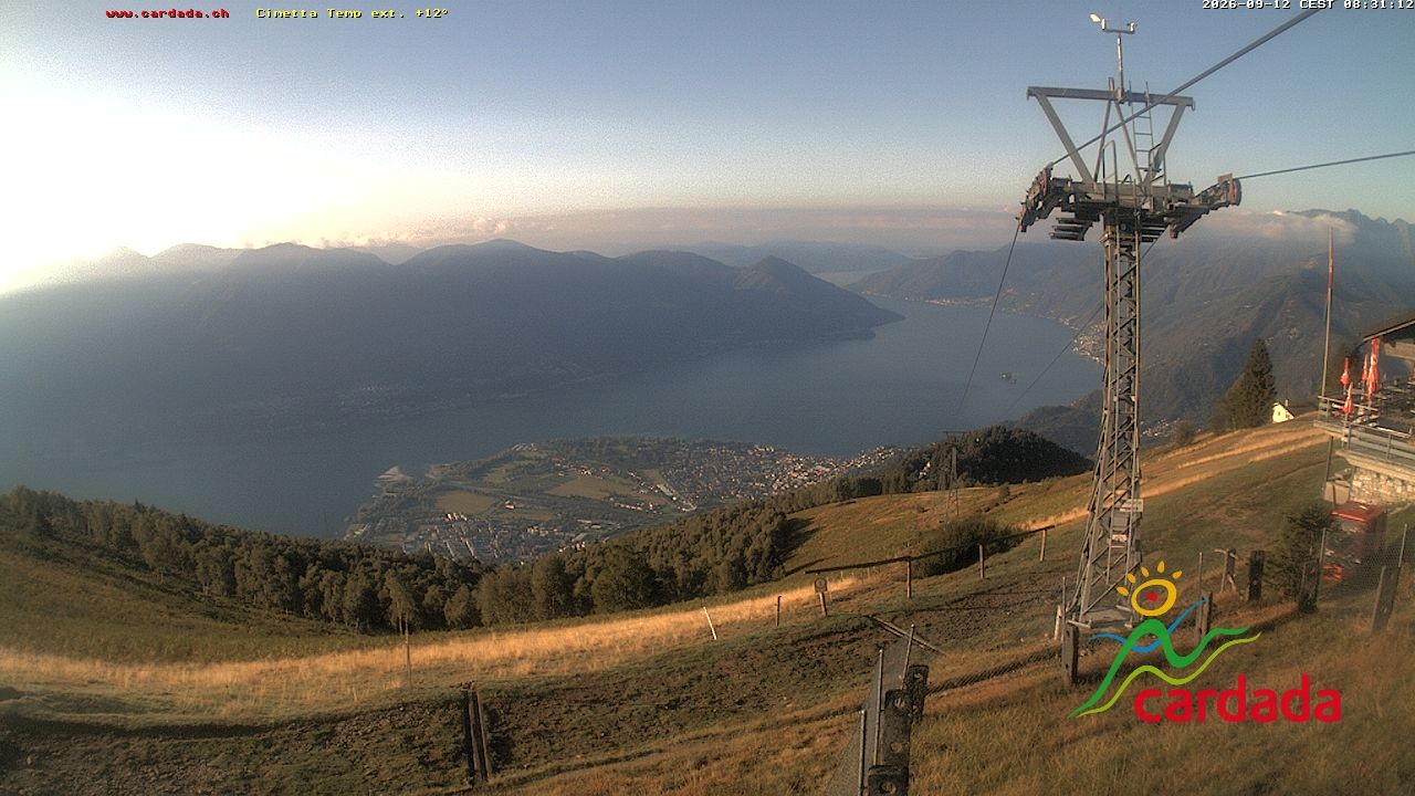 Archived image Webcam Cardada Cimetta: View Chair Lift