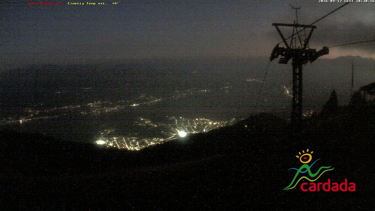 Archived image Webcam Cardada Cimetta: View Chair Lift
