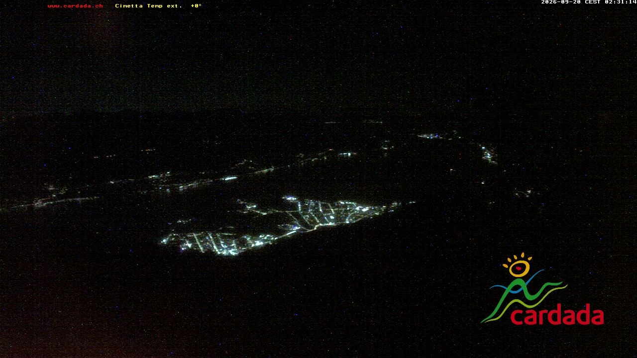 Archiv Foto Webcam Cardada Cimetta: Blick Sesselbahn