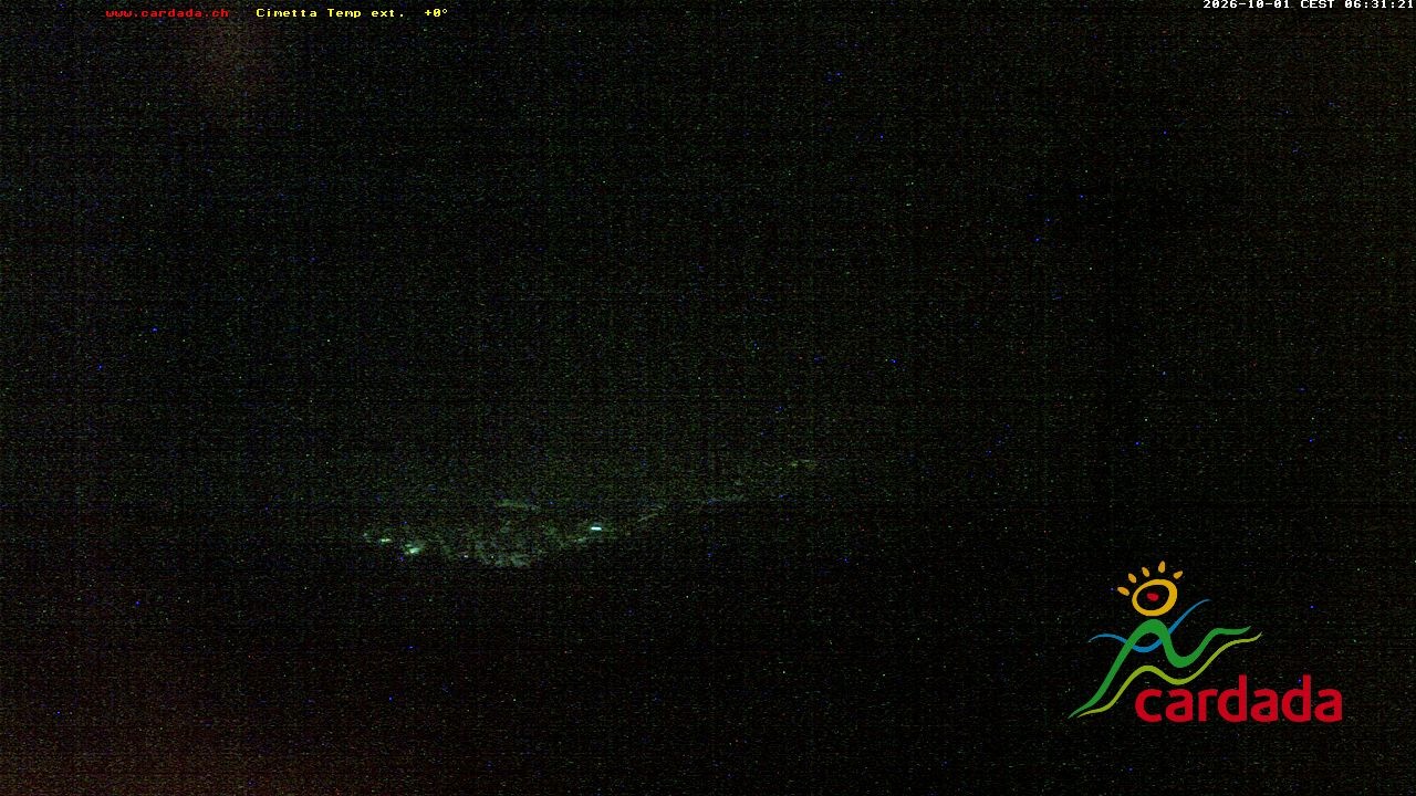 Archiv Foto Webcam Cardada Cimetta: Blick Sesselbahn