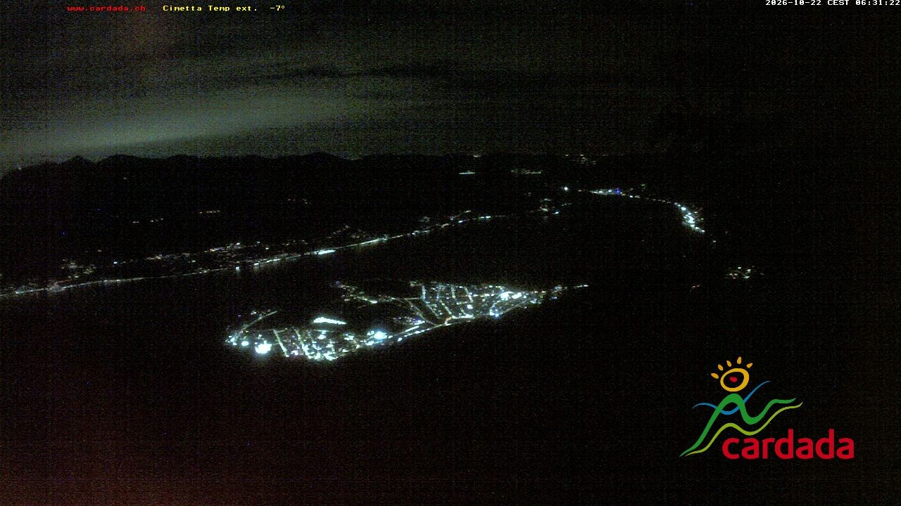 Archiv Foto Webcam Cardada Cimetta: Blick Sesselbahn