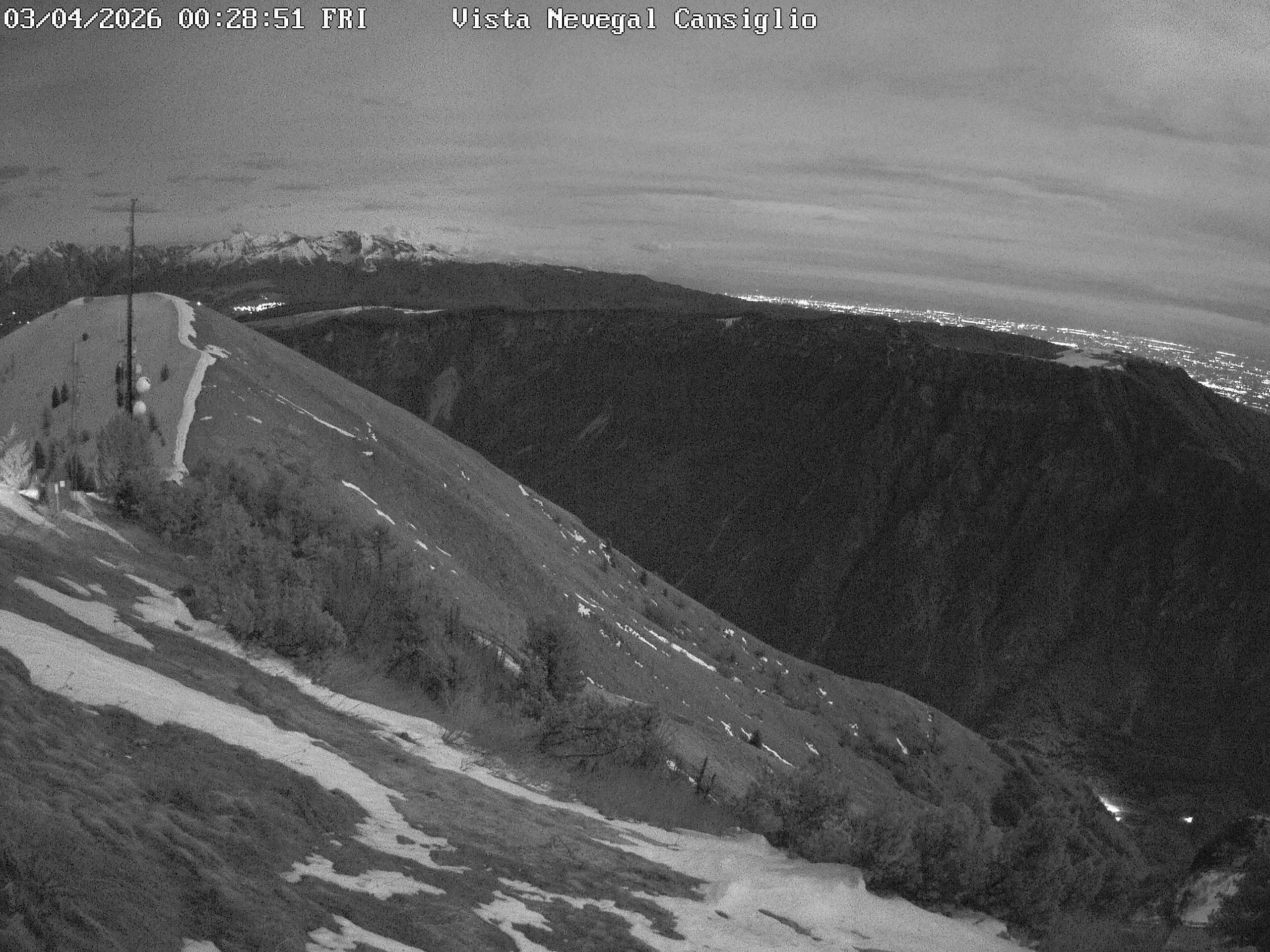 Archived image Webcam Alpe del Nevegal - Belluno