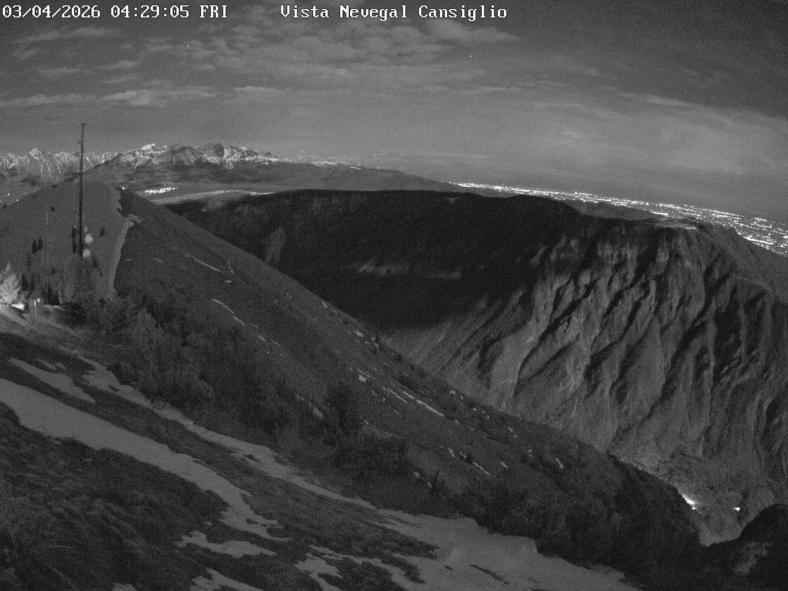 Archived image Webcam Alpe del Nevegal - Belluno