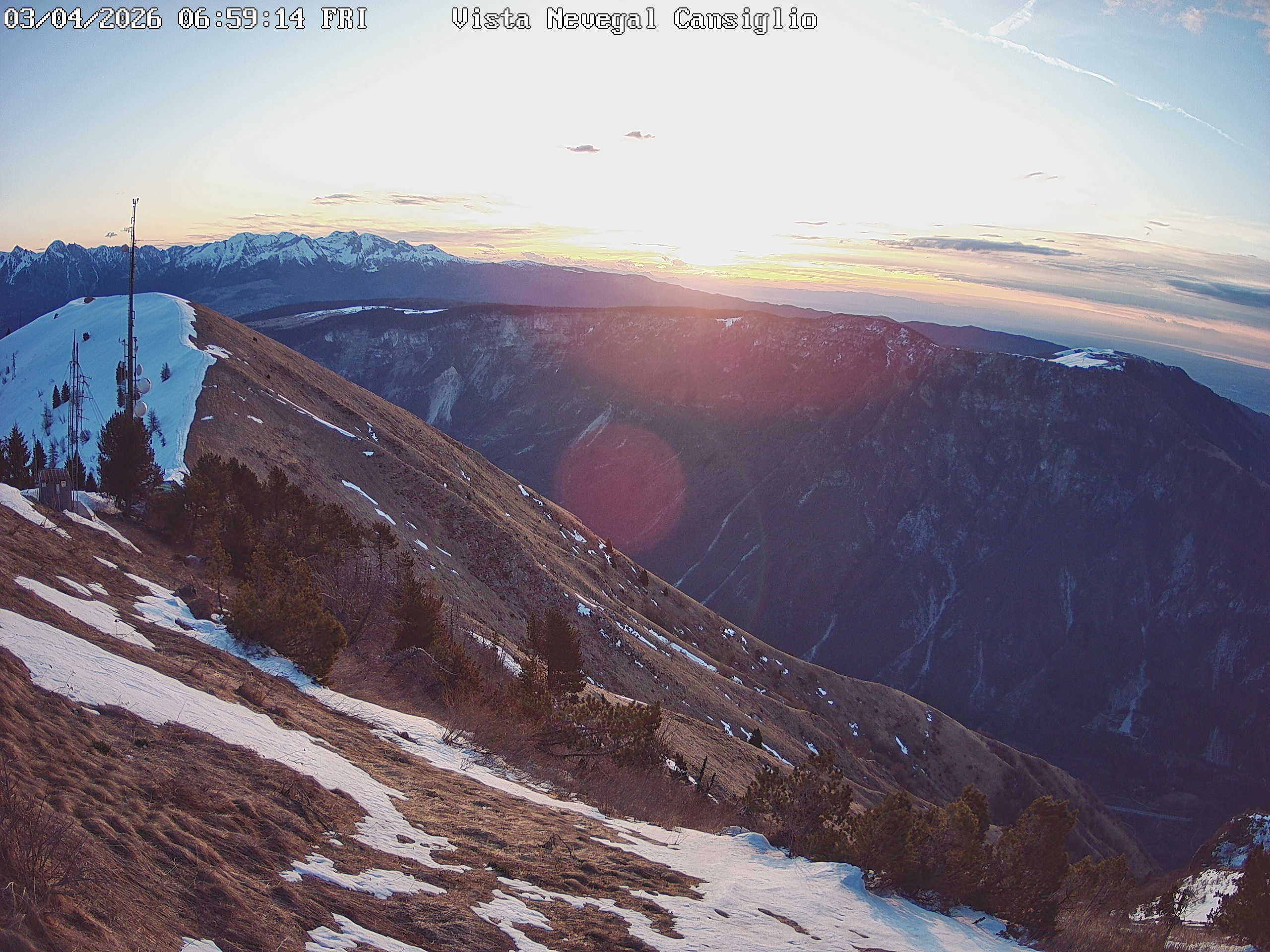 Archived image Webcam Alpe del Nevegal - Belluno