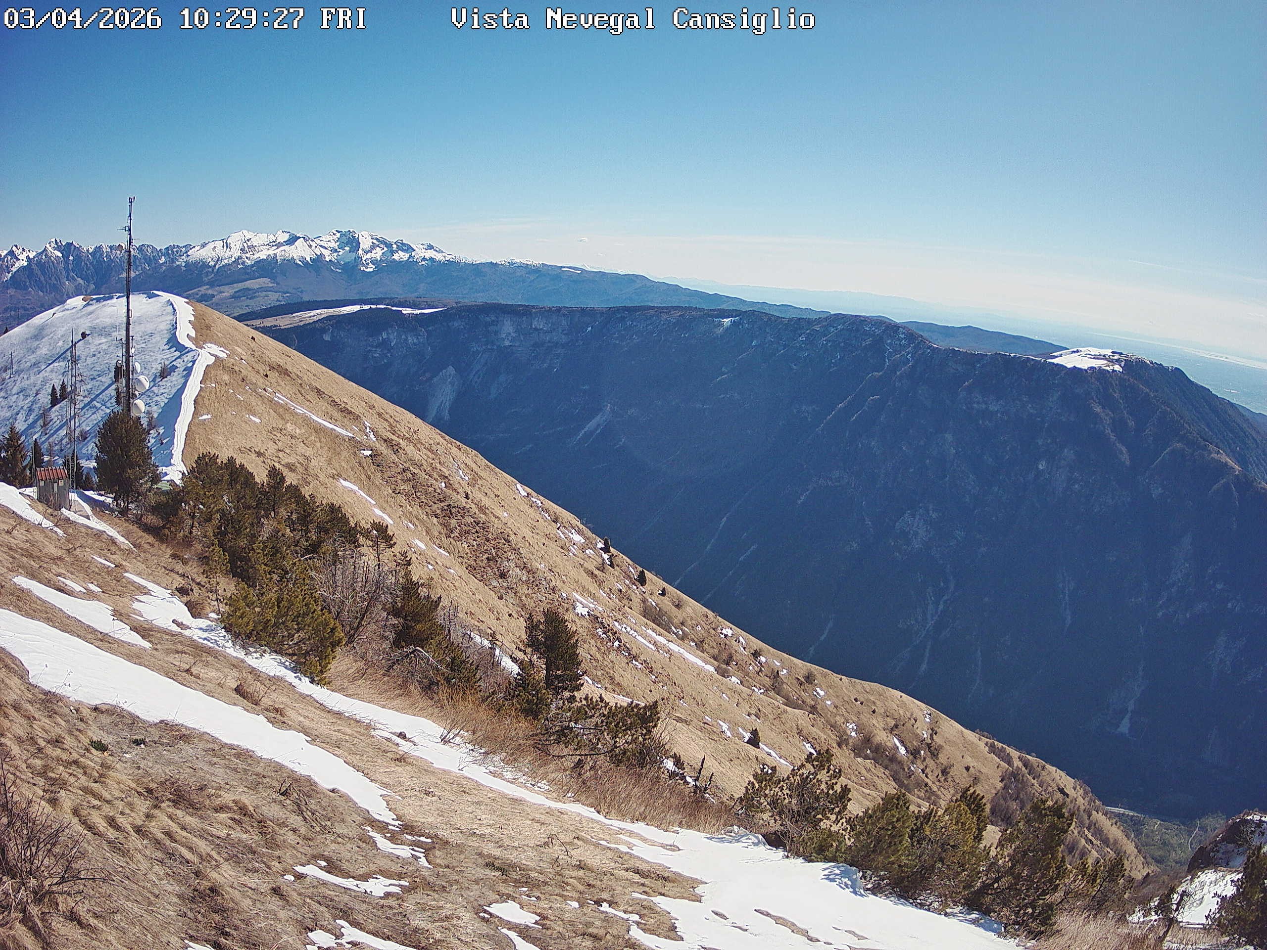 Archived image Webcam Alpe del Nevegal - Belluno