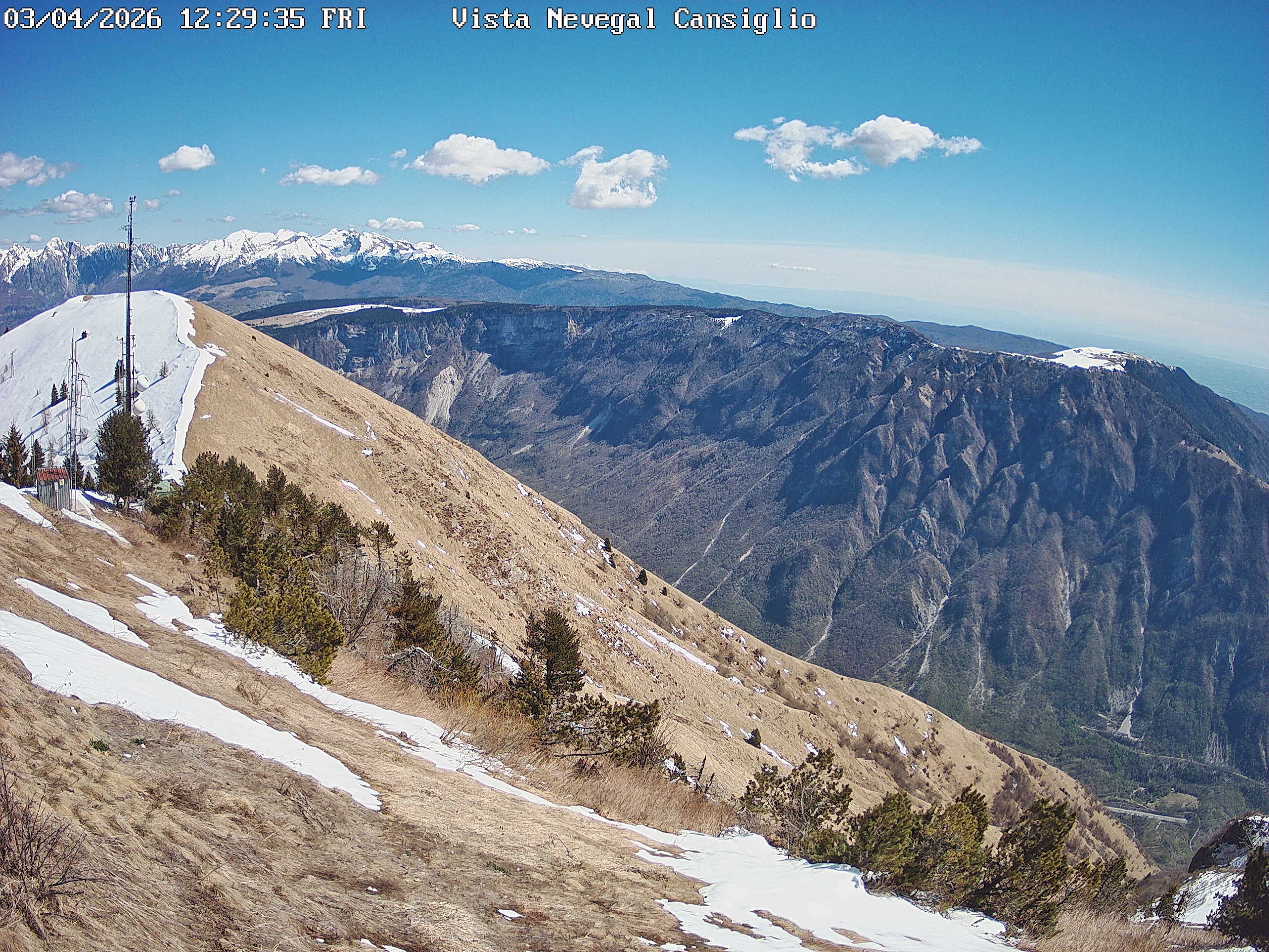 Archived image Webcam Alpe del Nevegal - Belluno