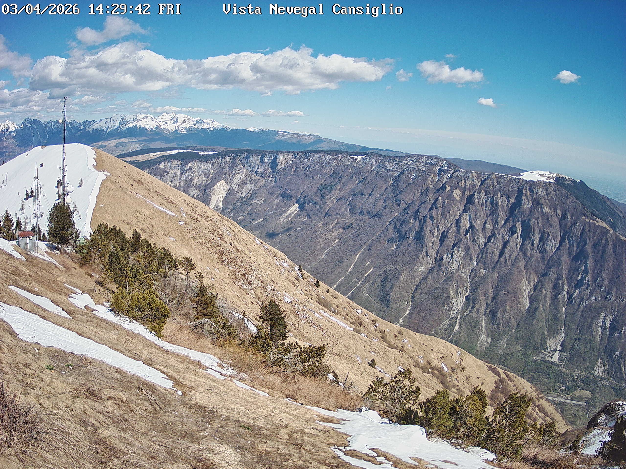 Archived image Webcam Alpe del Nevegal - Belluno