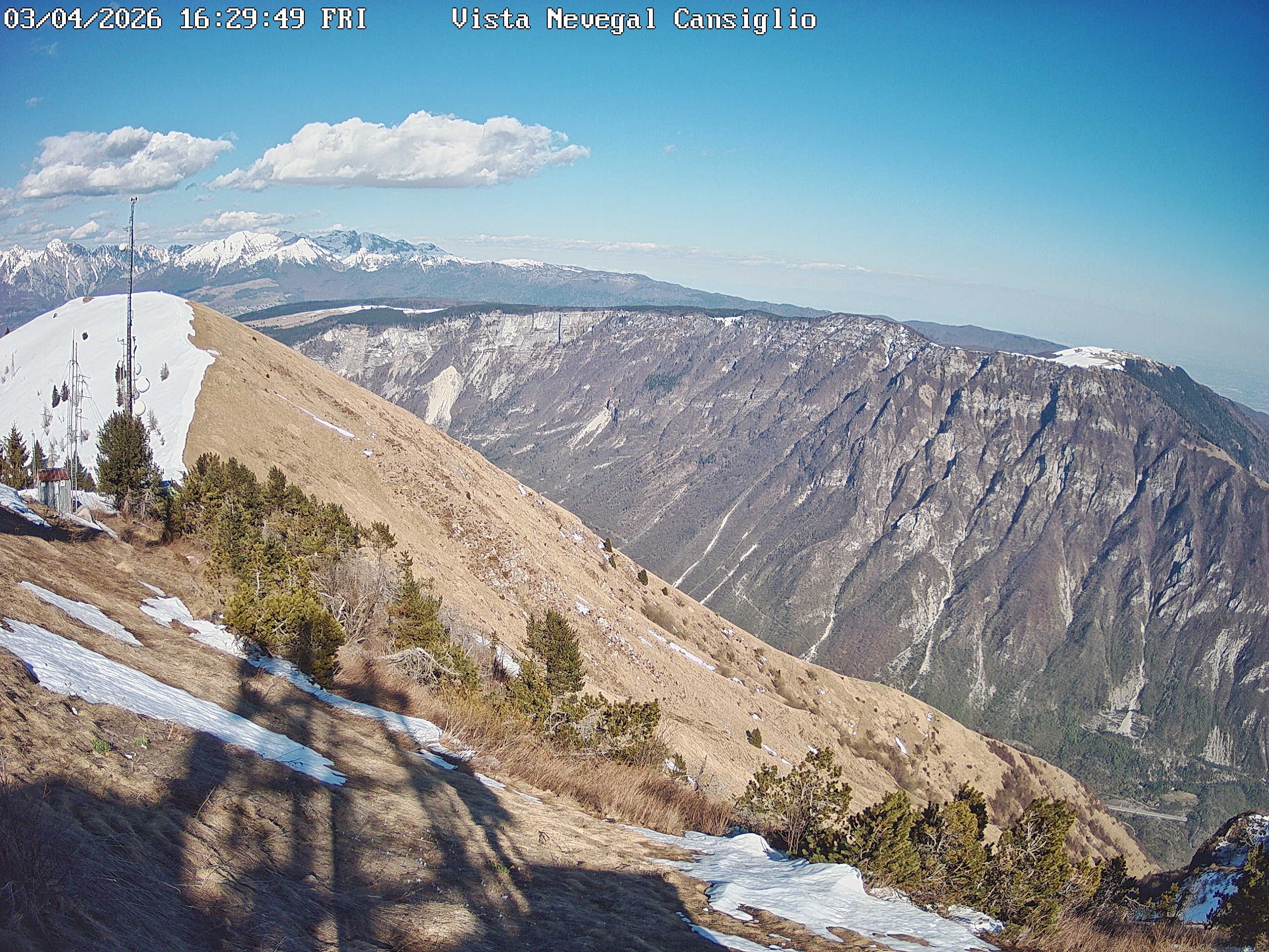 Archived image Webcam Alpe del Nevegal - Belluno