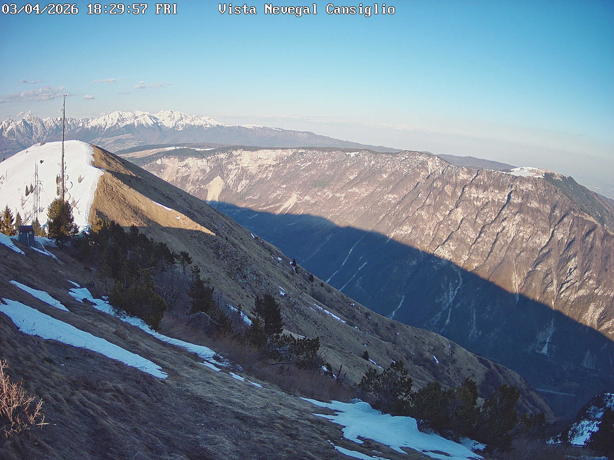 Archived image Webcam Alpe del Nevegal - Belluno