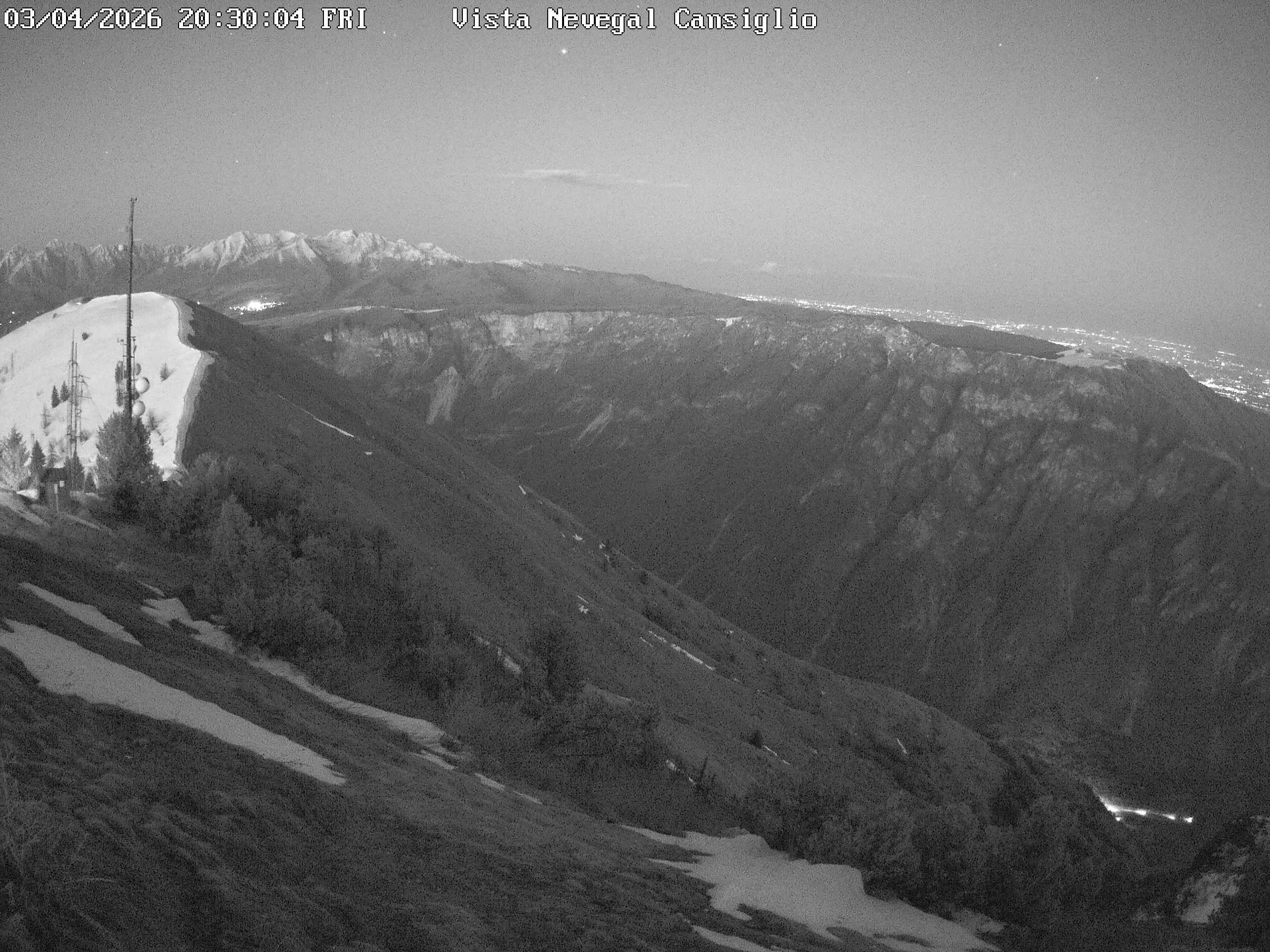 Archived image Webcam Alpe del Nevegal - Belluno