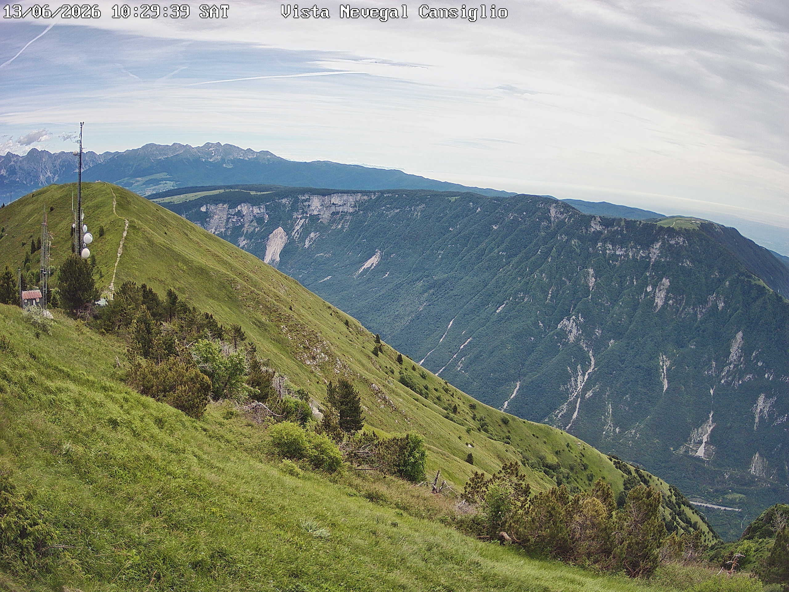 Archiv Foto Webcam Belluno - Col Faverghera
