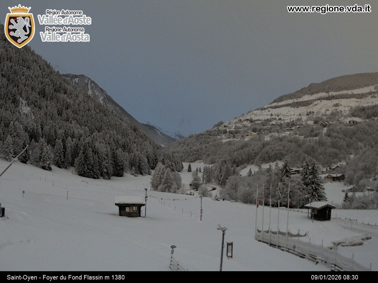 Archiv Foto Webcam Piste Flassin