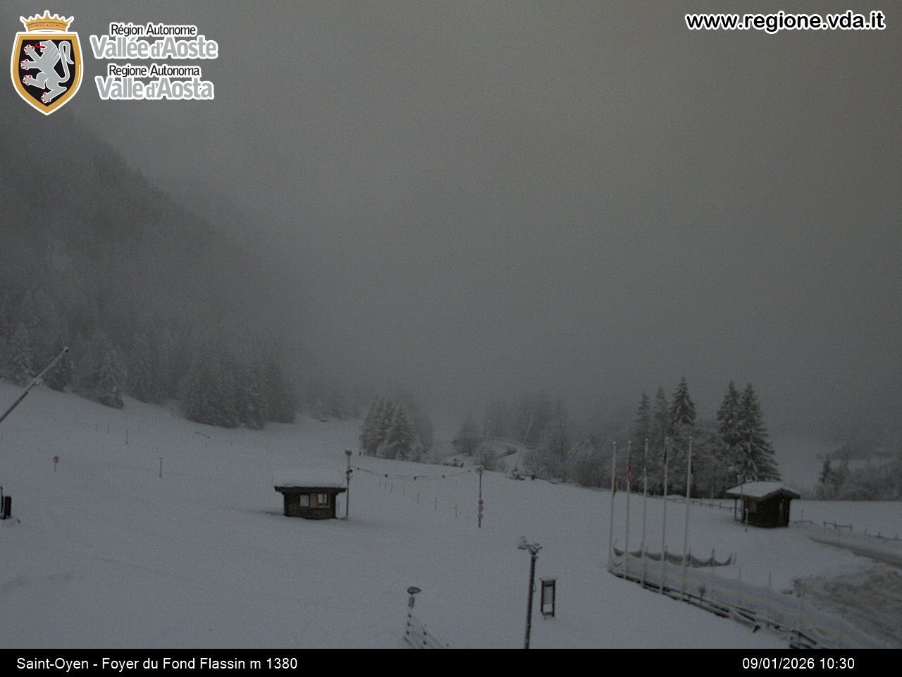 Archiv Foto Webcam Piste Flassin