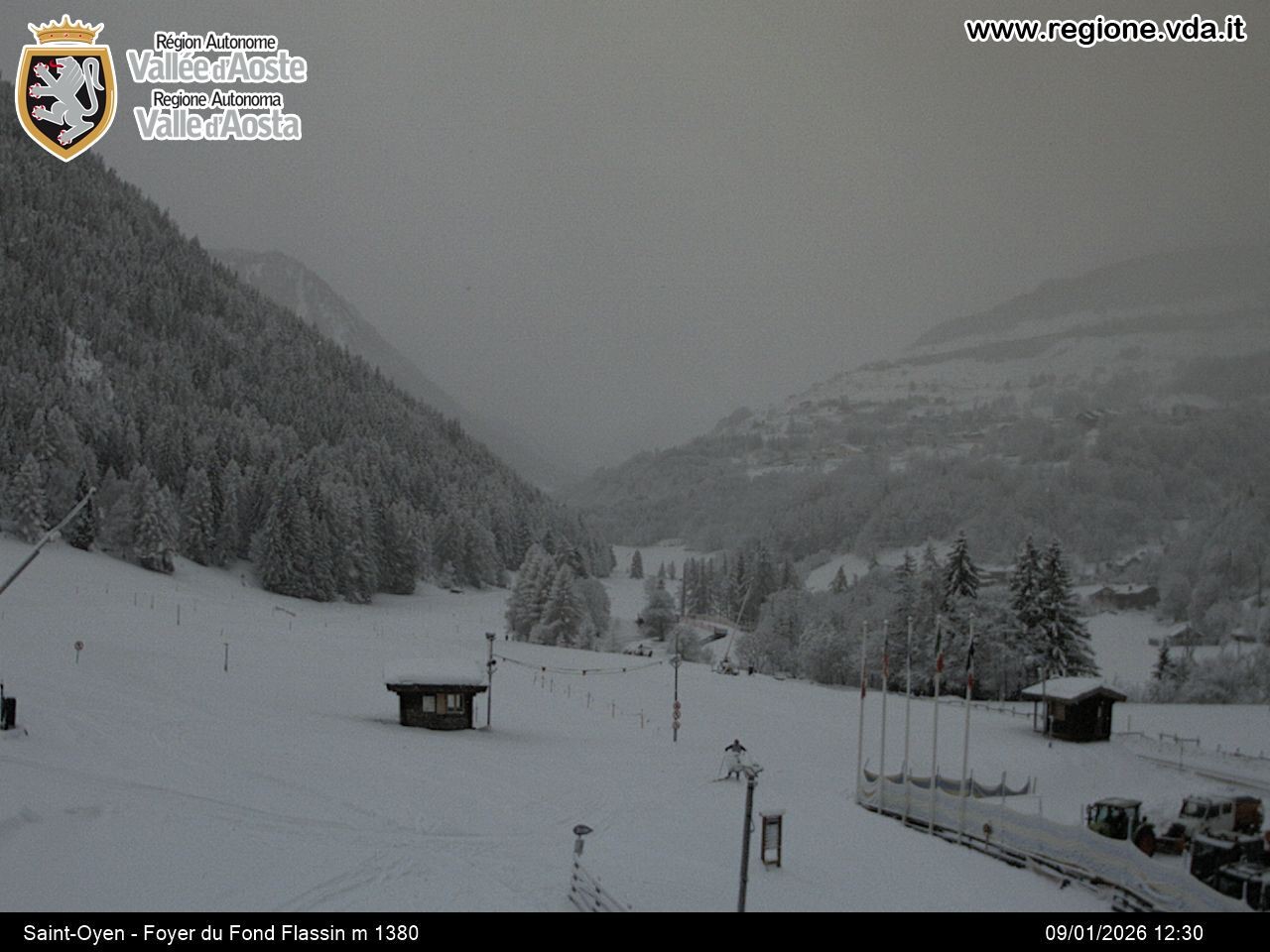 Archiv Foto Webcam Piste Flassin