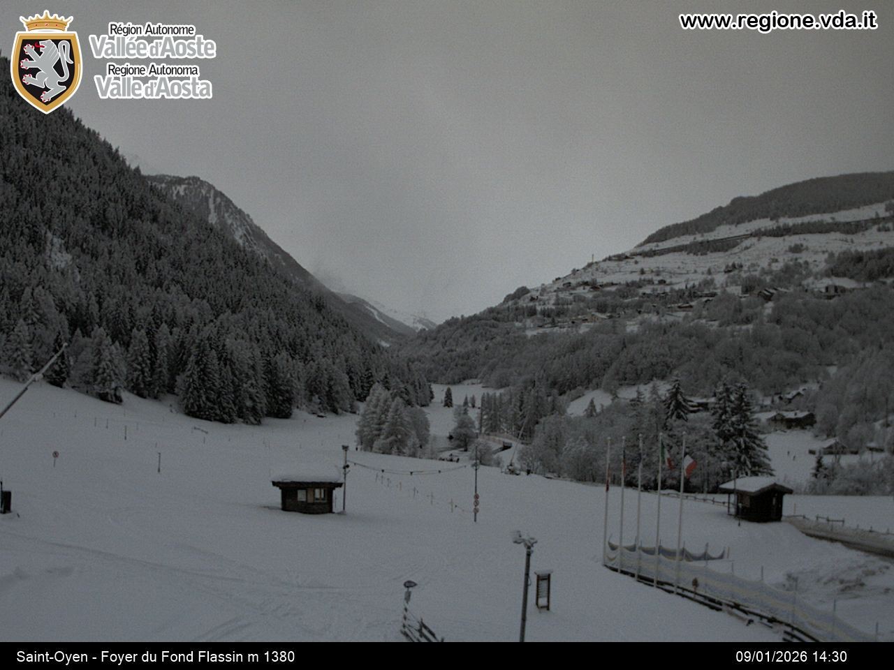 Archiv Foto Webcam Piste Flassin