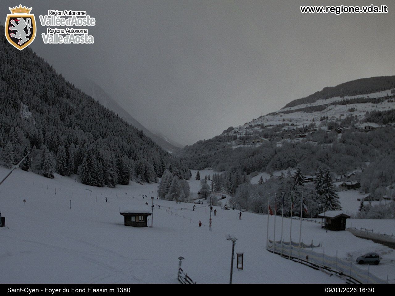 Archiv Foto Webcam Piste Flassin