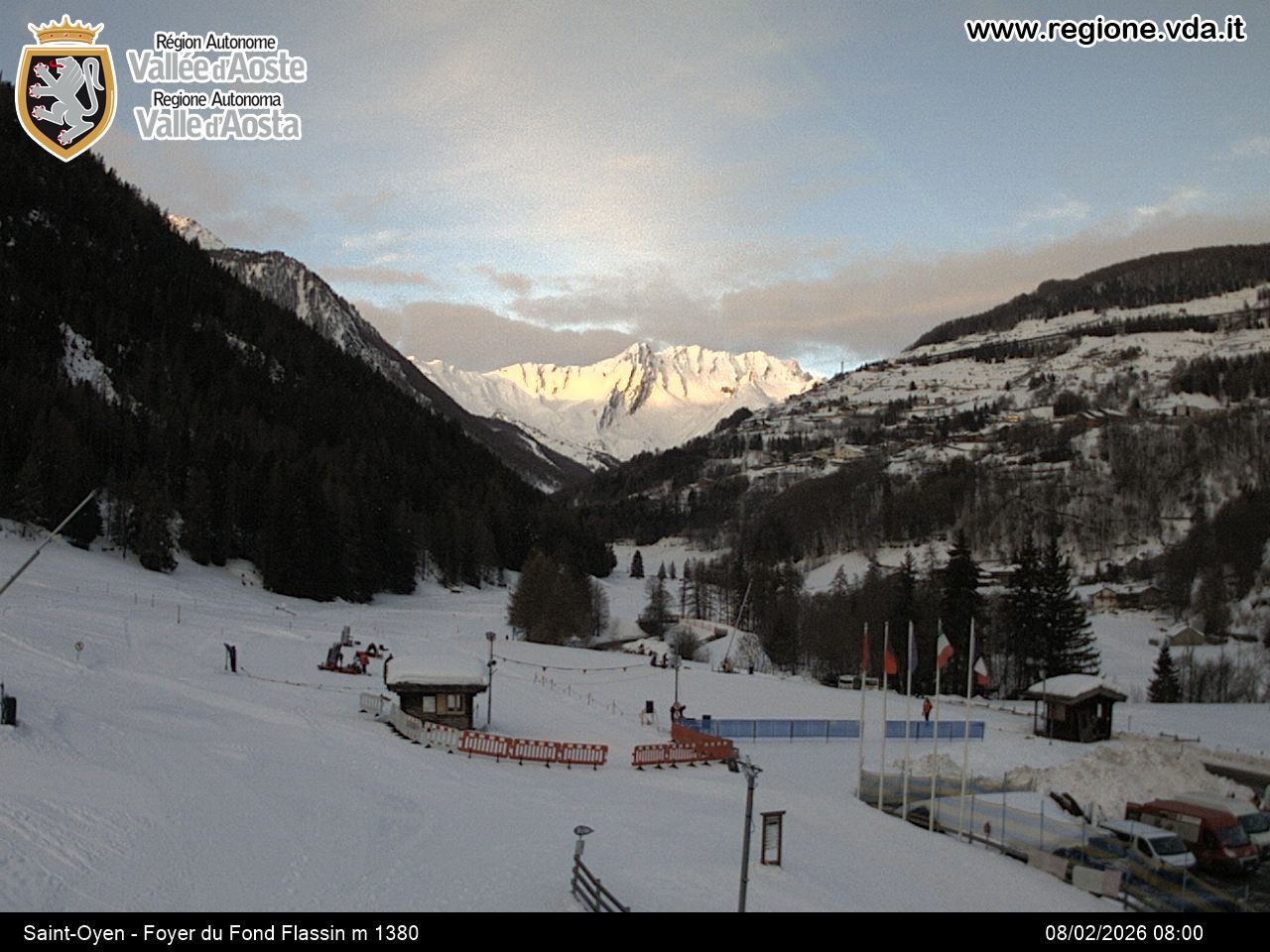 Archiv Foto Webcam Piste Flassin