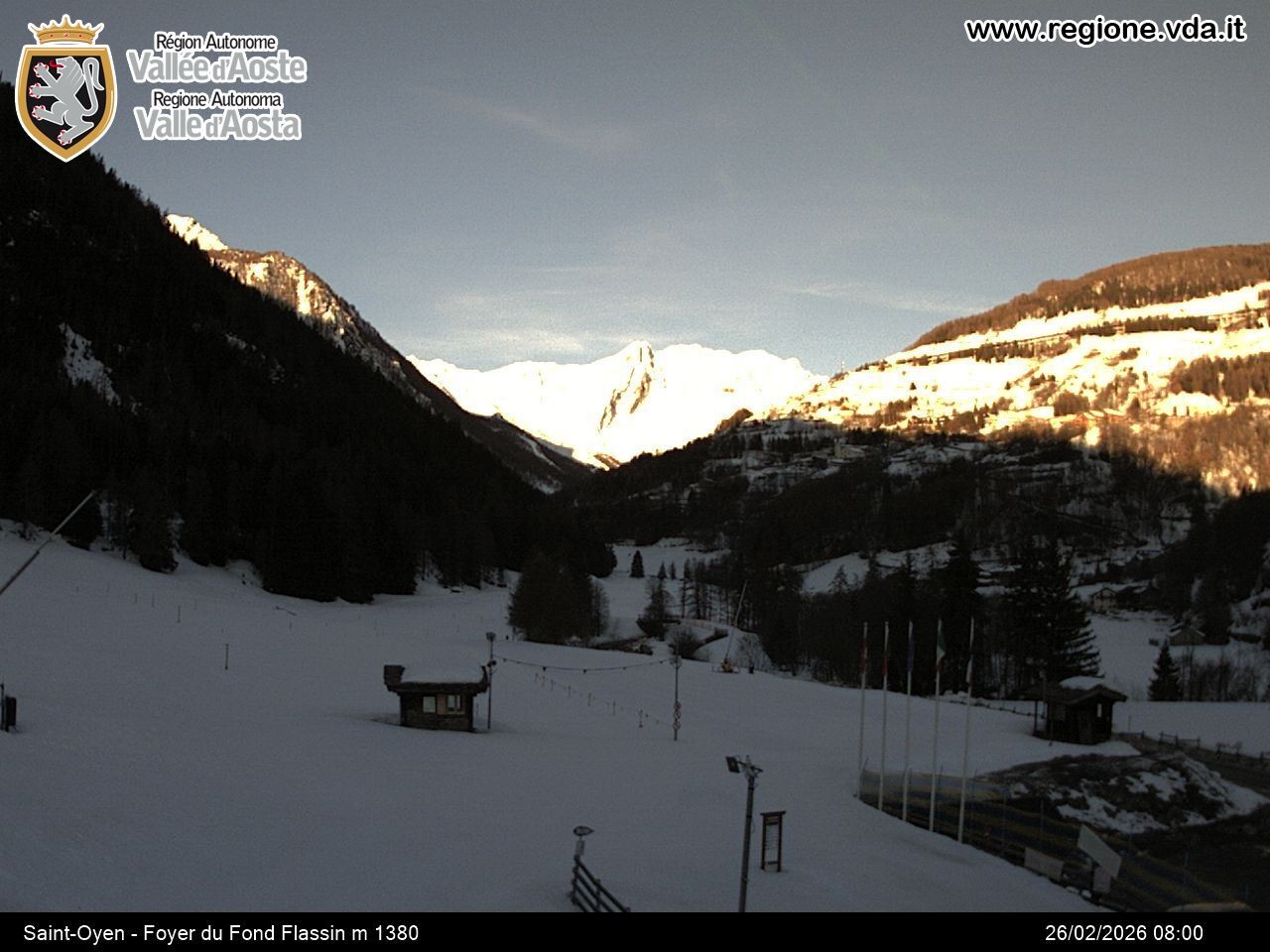 Archived image Webcam Ski run Flassin