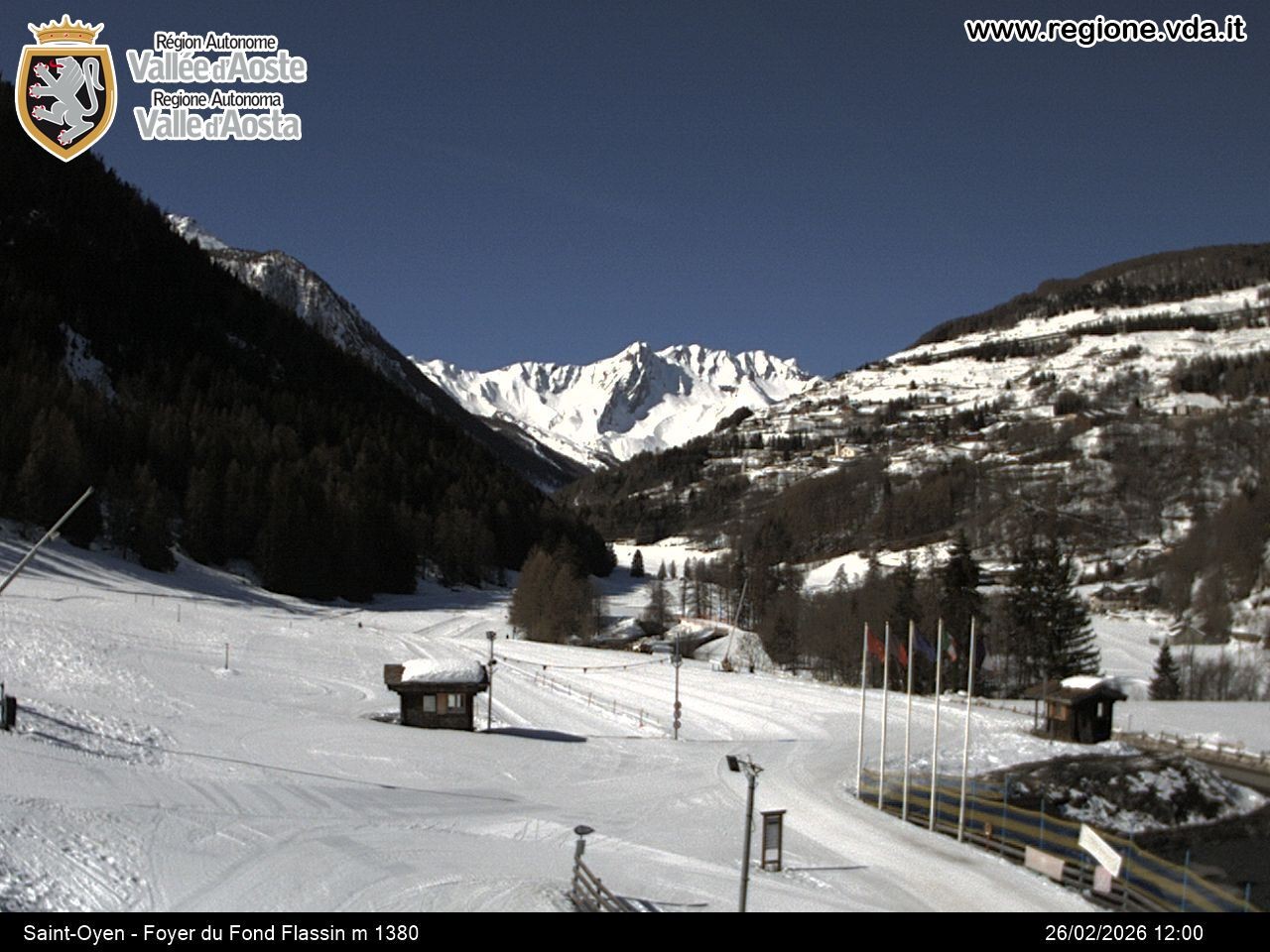 Archived image Webcam Ski run Flassin