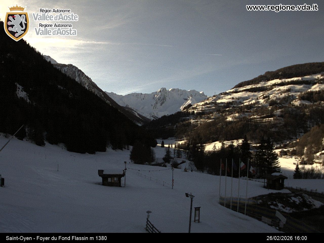 Archived image Webcam Ski run Flassin