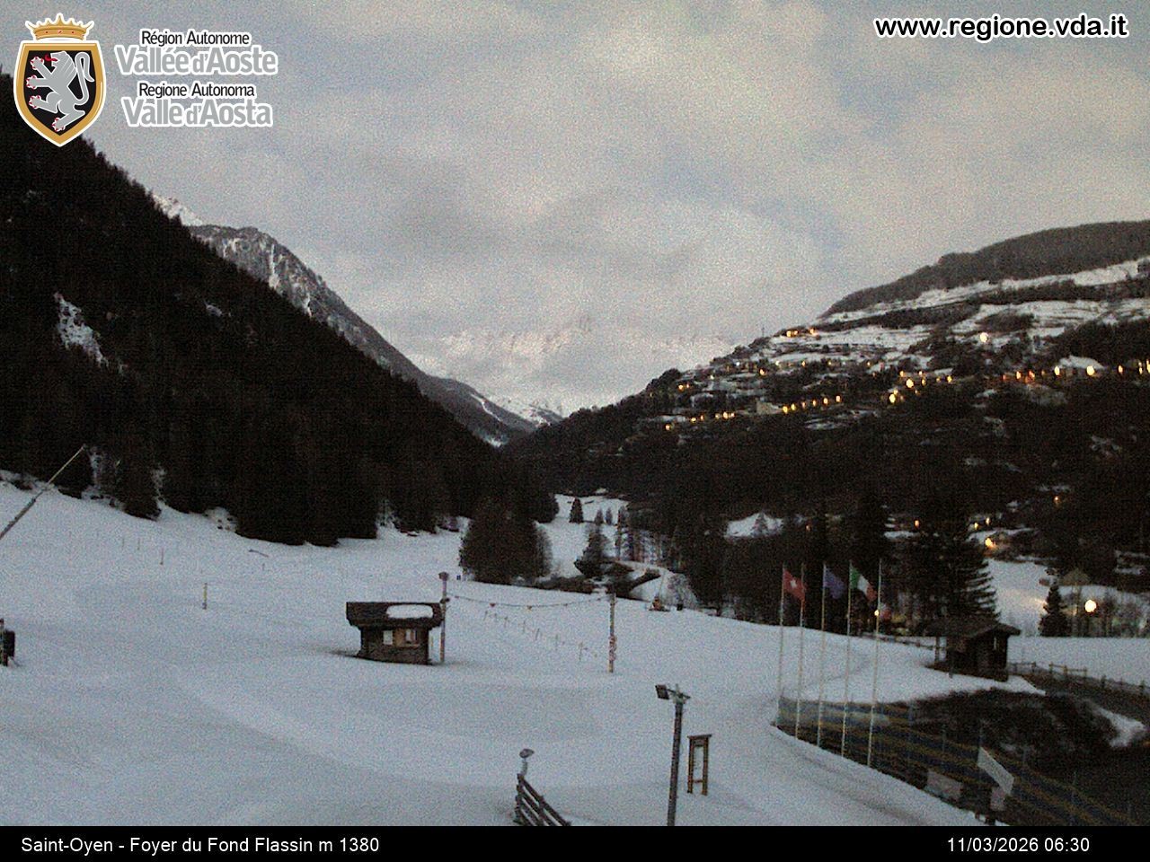 Archiv Foto Webcam Piste Flassin