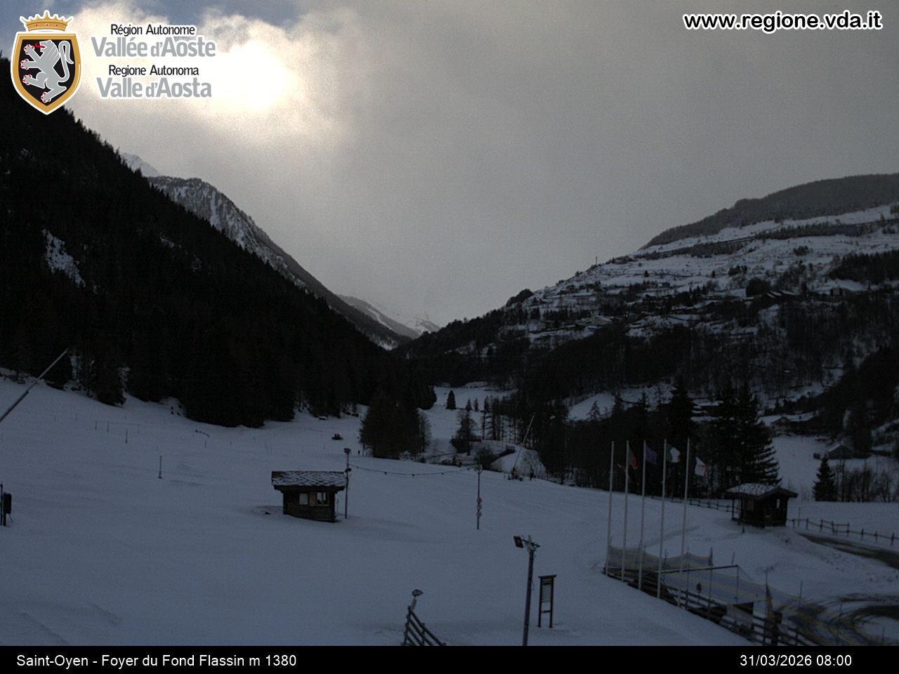 Archiv Foto Webcam Piste Flassin
