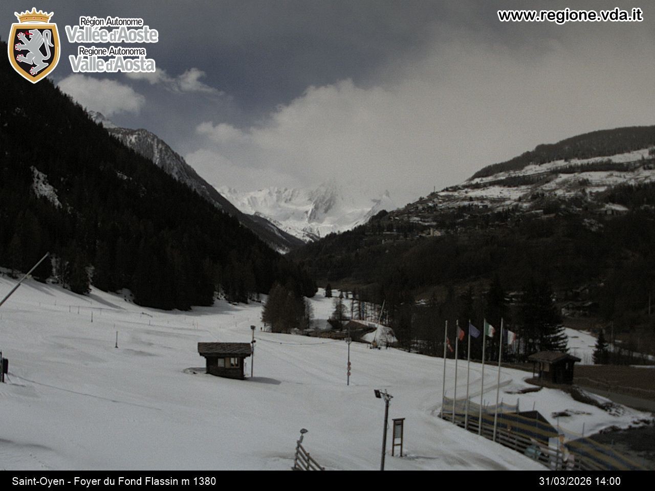 Archiv Foto Webcam Piste Flassin
