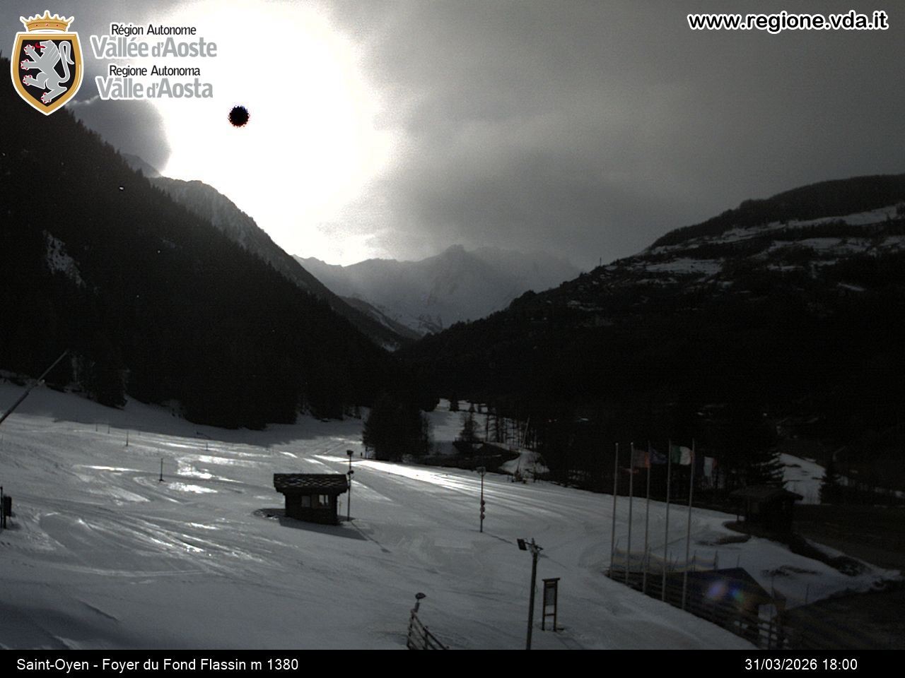 Archiv Foto Webcam Piste Flassin