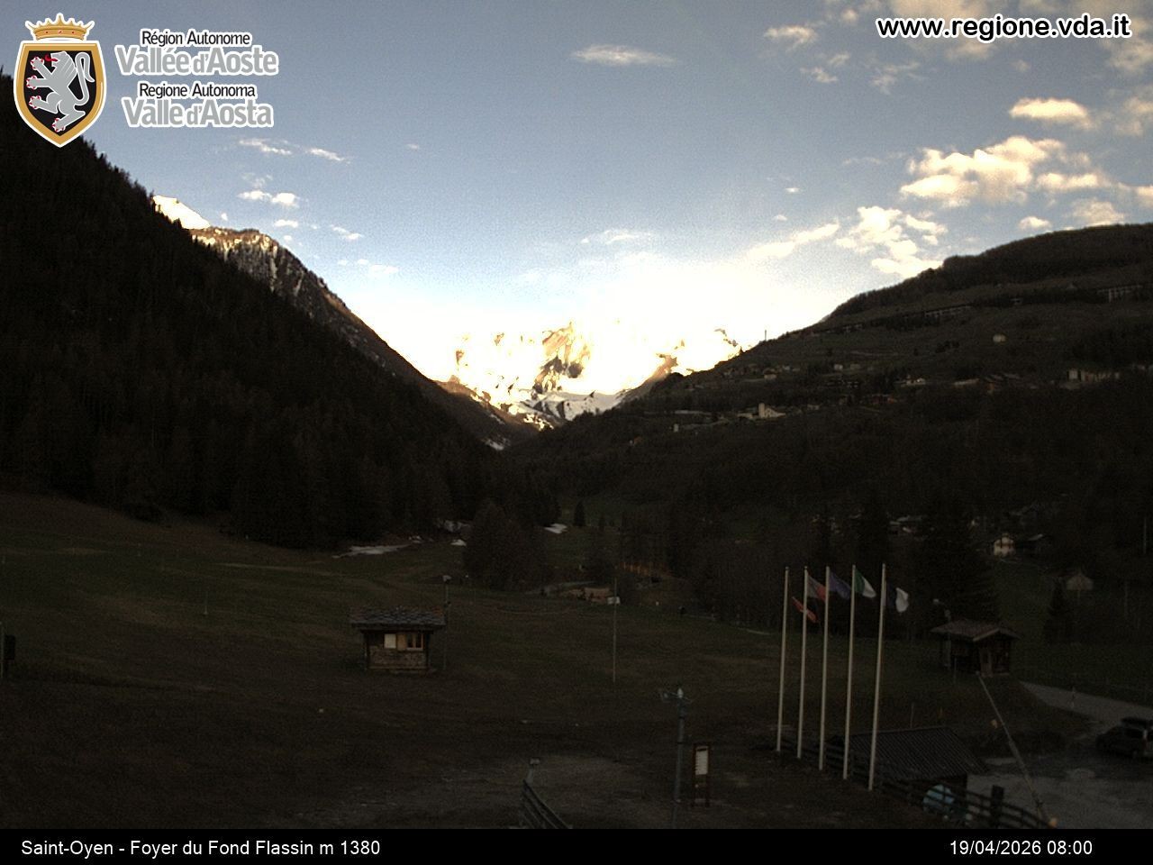 Archived image Webcam Ski run Flassin