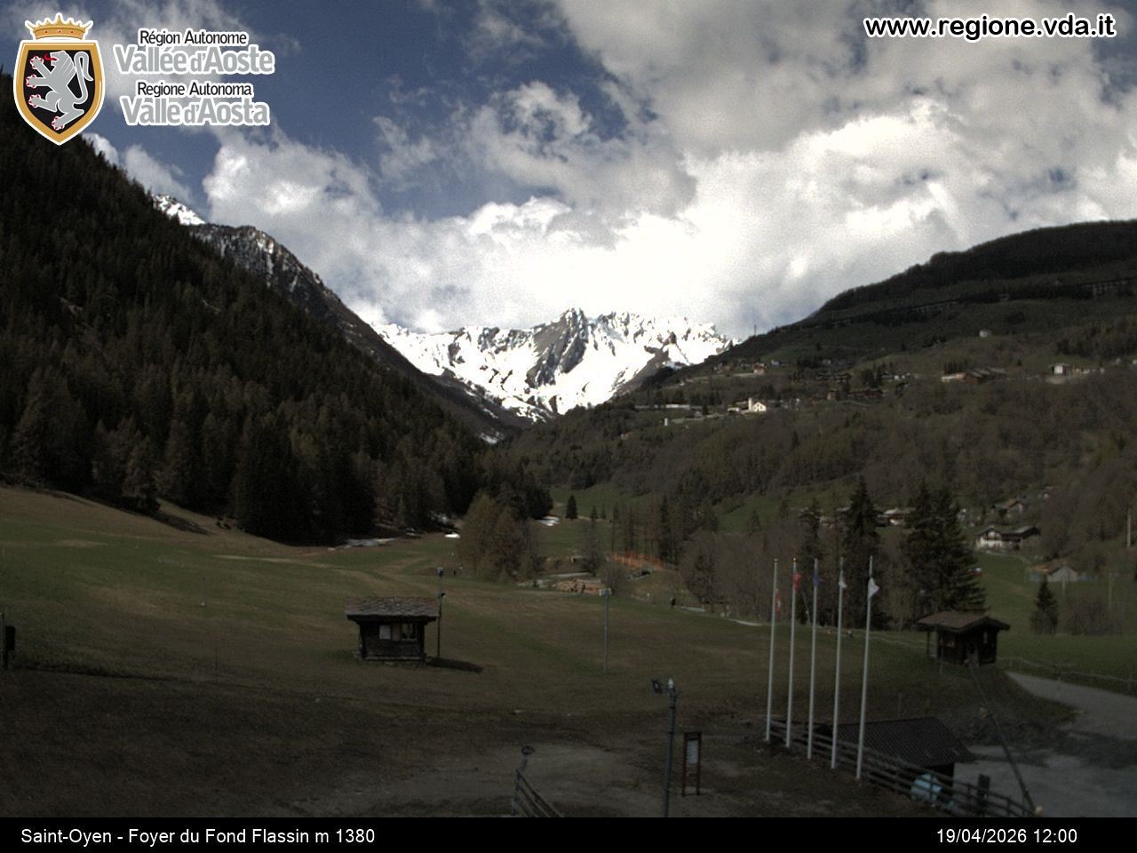 Archived image Webcam Ski run Flassin