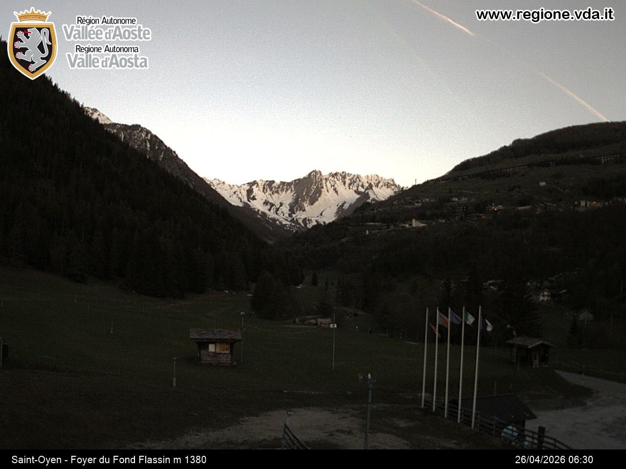 Archived image Webcam Ski run Flassin