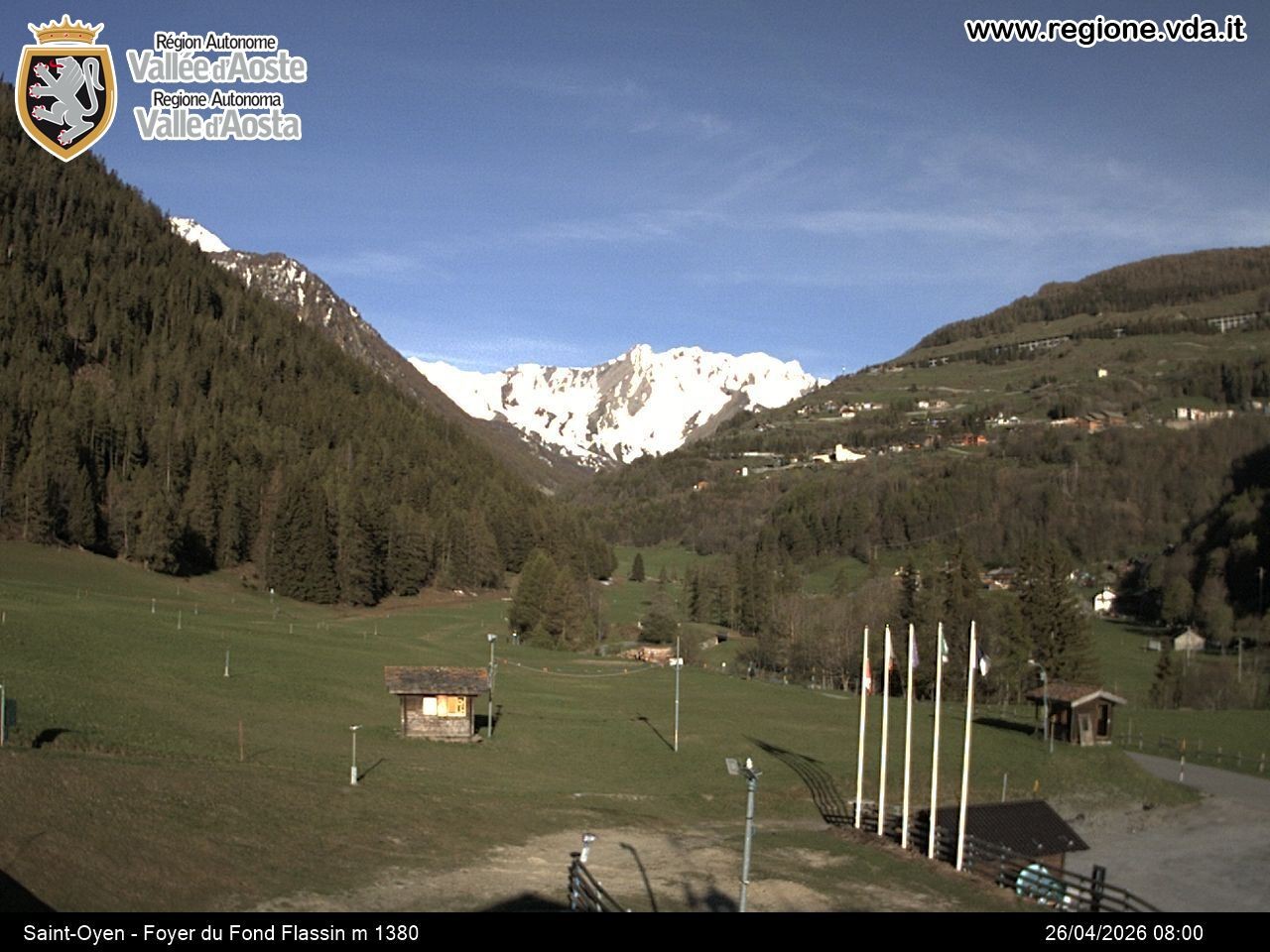 Archived image Webcam Ski run Flassin