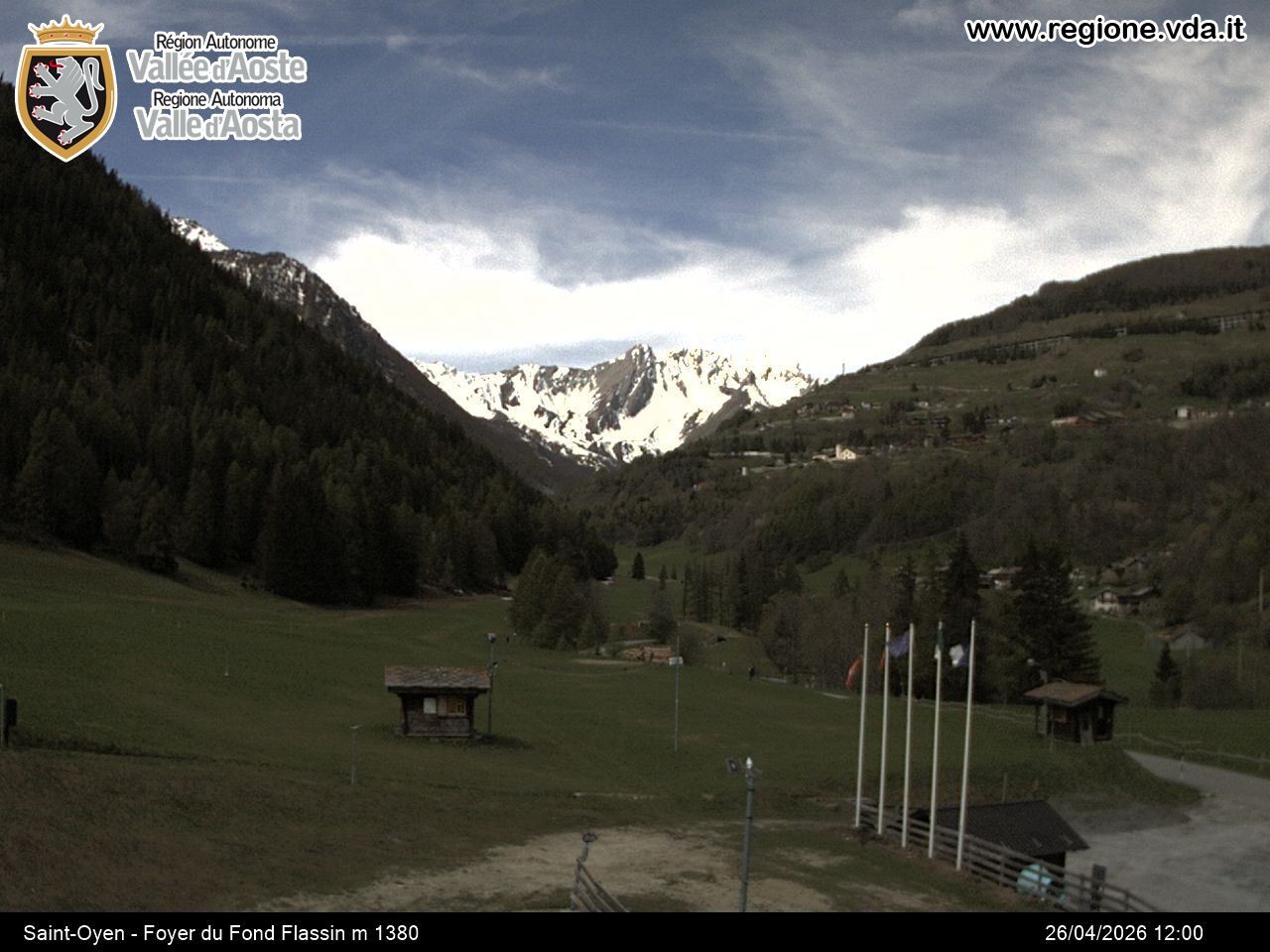 Archived image Webcam Ski run Flassin