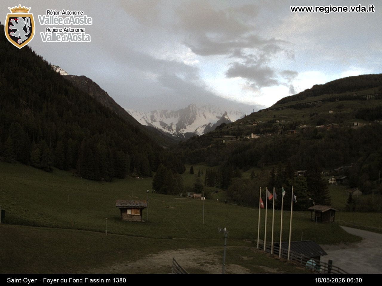 Archived image Webcam Ski run Flassin