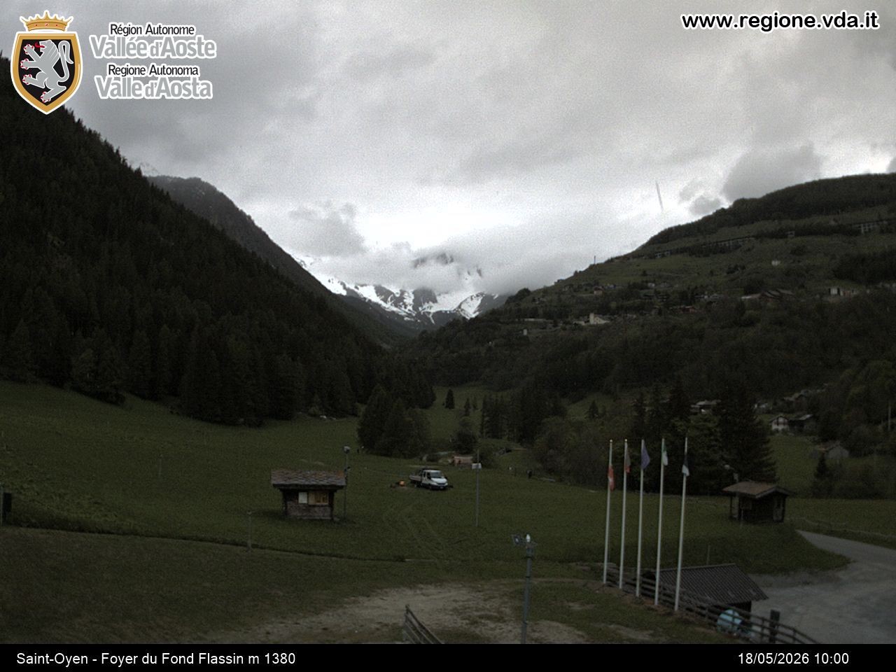Archived image Webcam Ski run Flassin